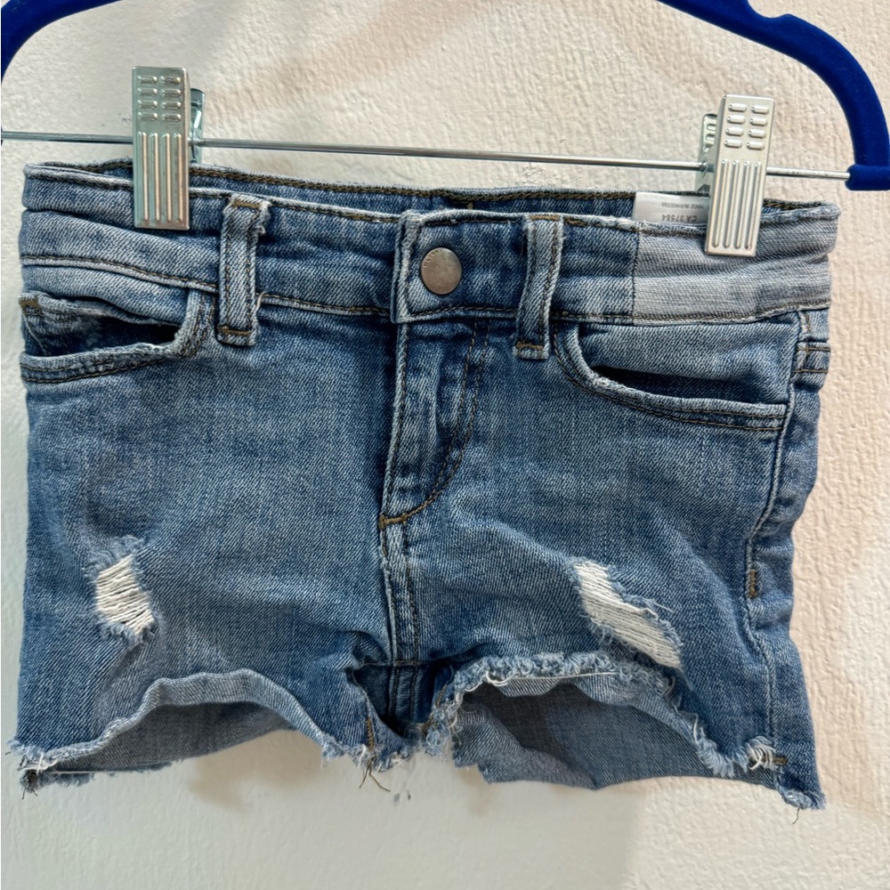 DL 1961 distressed cut off jean shorts.